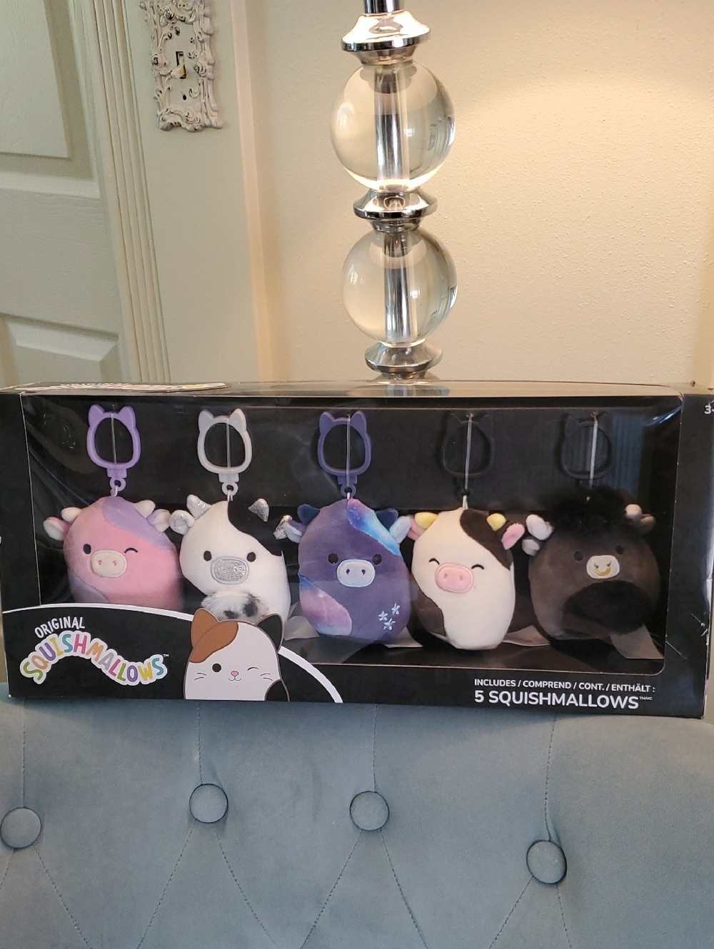 5..3.5" Cow Squishmallows Clip-Ons